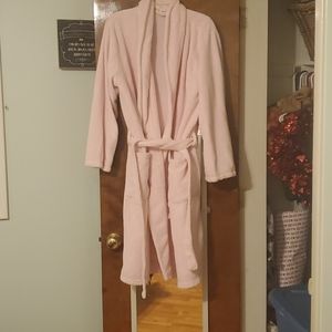 Pink plush robe